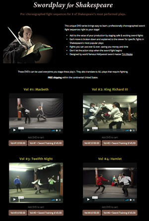 Swordplay for Shakespeare